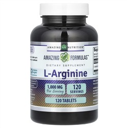 Amazing Nutrition, L-аргинин, 1000 мг, 120 таблеток