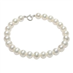 Pulsera - plata 925 - perlas de agua dulce - Ø de la perla: 6.5 - 7.5 mm