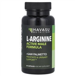 Havasu Nutrition, L-аргинин, активная формула для мужчин, 60 капсул