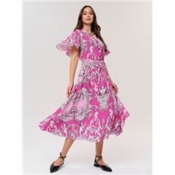 Платье женское 12421-35053 multicolor-pink