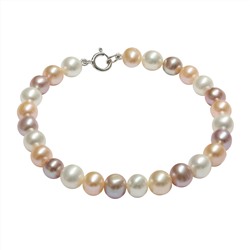 Pulsera - plata 925 - perlas de agua dulce - Ø de la perla: 6.5 - 7.5 mm