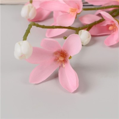 Цветы искусственные "Белоцветник шелковый" 74х4 см, розовый