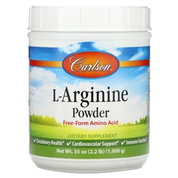 Carlson, L-аргинин в порошке, 1000 г (2,2 фунта)