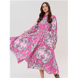 Платье женское 12421-35042 multicolor-pink