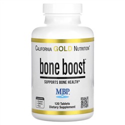 California Gold Nutrition, Bone Boost, добавка для поддержки здоровья костей, 120 таблеток