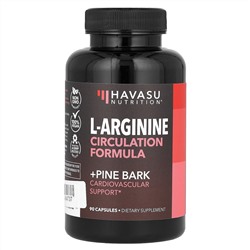 Havasu Nutrition, L-аргинин и сосновая кора, 90 капсул