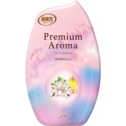 ST Shoushuuriki Premium Aroma "Лилия и Жасмин" Жидкий освежитель для помещ с аромамаслами, 400 мл