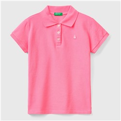 Poloshirt - Baumwolle - Geflickt - rosa