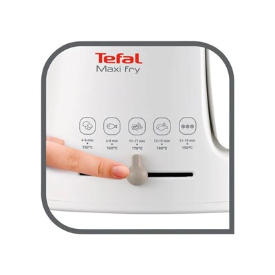 Tefal Fritteuse Maxifry FF1000, 1900 Watt, mit automatischer Deckelöffnung