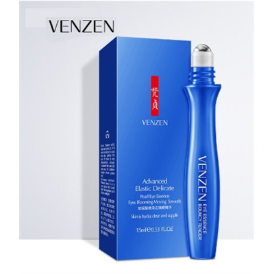 SALE!Venzen, сыворотка-роллер для кожи вокруг глаз с гиалуроновой кислотой,кофеином и жемчужным экстрактом,15 мл.