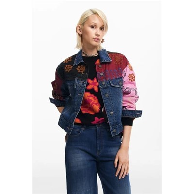 Patchwork denim jacket