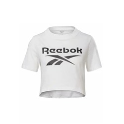 Reebоk - Reebоk IDENTITY CROPPED T-SHIRT - Футболка с принтом - белый
