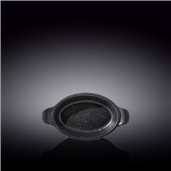 Форма для запекания овальная Wilmax England Sand Stone, с ручками, размер 20.5х11.5 см, 200 мл, цвет чёрный сланец