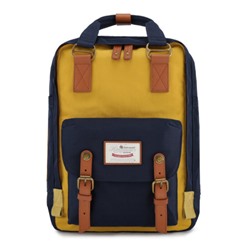 Рюкзак спинка мягкая EVA, 28*39*15 см, 1 отделение, синий/горчичный HIMAWARI 210538