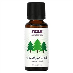 NOW Foods, Essential Oils, смесь Woodland Walk Nature, 30 мл (1 жидк. Унция)