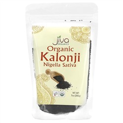 Jiva Organics, Органический калонджи, чернушка сатива, 200 г (7 унций)