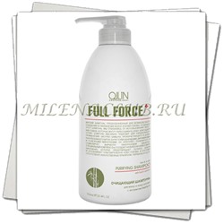 OLLIN Full Force Очищающий шампунь для волос и кожи головы с экстрактом бамбука Hair  and  Scalp Purifying Shampoo 750мл