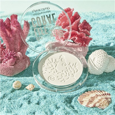 Живая жизнь в матирующей пудре CORAL 01 Smilin' From Shore To Reef!