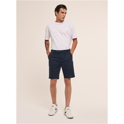 Bermuda basic in cotone twill stretch