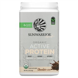 Sunwarrior, Sport, органический активный протеин, шоколад, 1 кг (2,2 фунта)