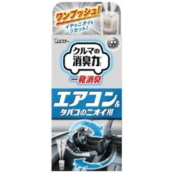 ST Shoushuuriki Дезодорант-фумигатор для авто кондиционера, одноразовый без аромата спрей 33мл/30