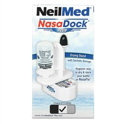 NeilMed, NasaDock Plus, подставка для саше, белая, 1 штатив NasaDock Plus