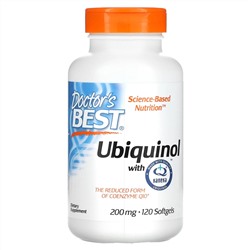 Doctor's Best, Ubiquinol with Kaneka, 200 mg, 120 Softgels