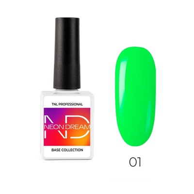 Цветная база TNL Neon dream base, №01 яблочный мармелад, 10 мл