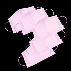 5 шт Защитных тканевых масок лилового цвета