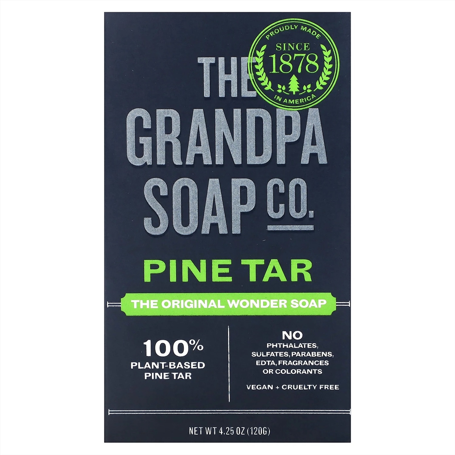 The Grandpa Soap Co., Мыло для лица и тела, сосновый деготь, 120 г (4,25  унции) купить, отзывы, фото, доставка - КАПУСТА │ Совместные покупки  Краснода