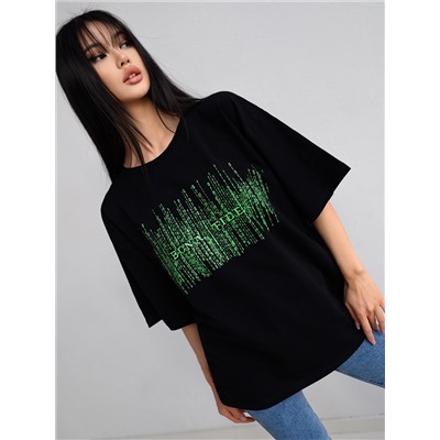 Футболка Bona Fashion: OVERSIZE T-shirt "Matrix"