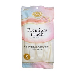 Перчатки ST Family для хозработ Premium touch с гиалуроновой кислотой размер S  белые 1 пара/120