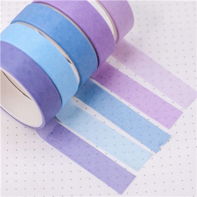 Набор декоративного скотча "Multicolor tone", purple-blue, mix