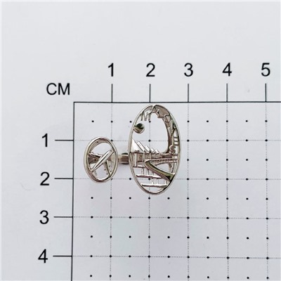 Серебряное кольцо "Мальдивы" - 1124