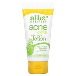 Alba Botanica, Acne Dote, Лосьон для контроля уровня кожного сала, Без масла, 2 унц. (57 г)