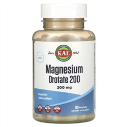КАЛ, магния оротат 200, 50 мг, 120 вегетарианских капсул