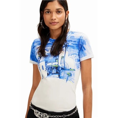 Mediterranean landscape T-shirt