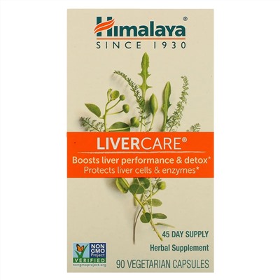 Himalaya, LiverCare, 90 вегетарианских капсул