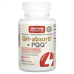 Jarrow Formulas, убихинол, QH-Absorb + PPQ, 60 мягких таблеток