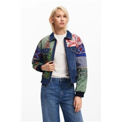 Patchwork denim jacket