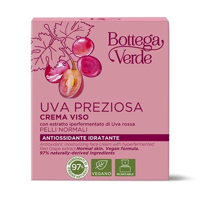 Uva Preziosa - Crema viso antiossidante idratante