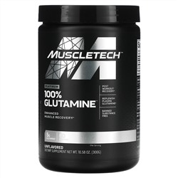 MuscleTech, Platinum, 100% глутамин, без вкусовых добавок, 300 г (10,58 унции)