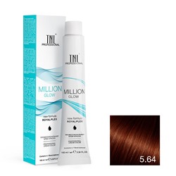 Крем-краска для волос TNL Million Gloss оттенок 5.64 Светлый коричневый красный медный 100 мл