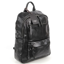 Мужской кожаный рюкзак Dierhoff DF-6609 Блек