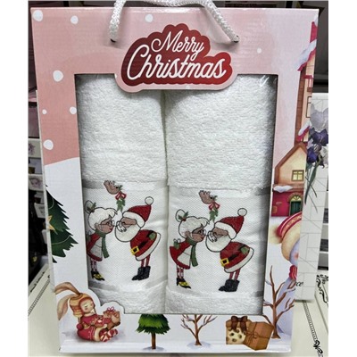 Новогодний комплект полотенец Merry Christmas