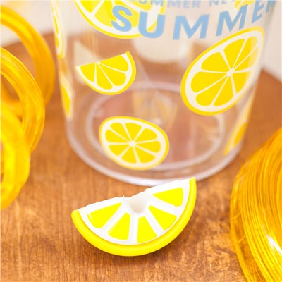 Тамблер "Fruits party Lemon", yellow (380 ml)