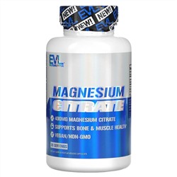 EVLution Nutrition, Magnesium Citrate, 200 mg, 60 Veggie Capsules