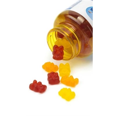 Мультивитаминные мишки для детей, фруктовые жвачки, 60 шт., 120 г