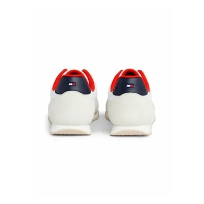 Tommy Hilfiger - FLAG HERITAGE RUNNER - Кроссовки низкие - белые