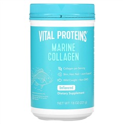 Vital Proteins, Морской коллаген из дикой рыбы, без добавок, 221 г (7,8 унции)